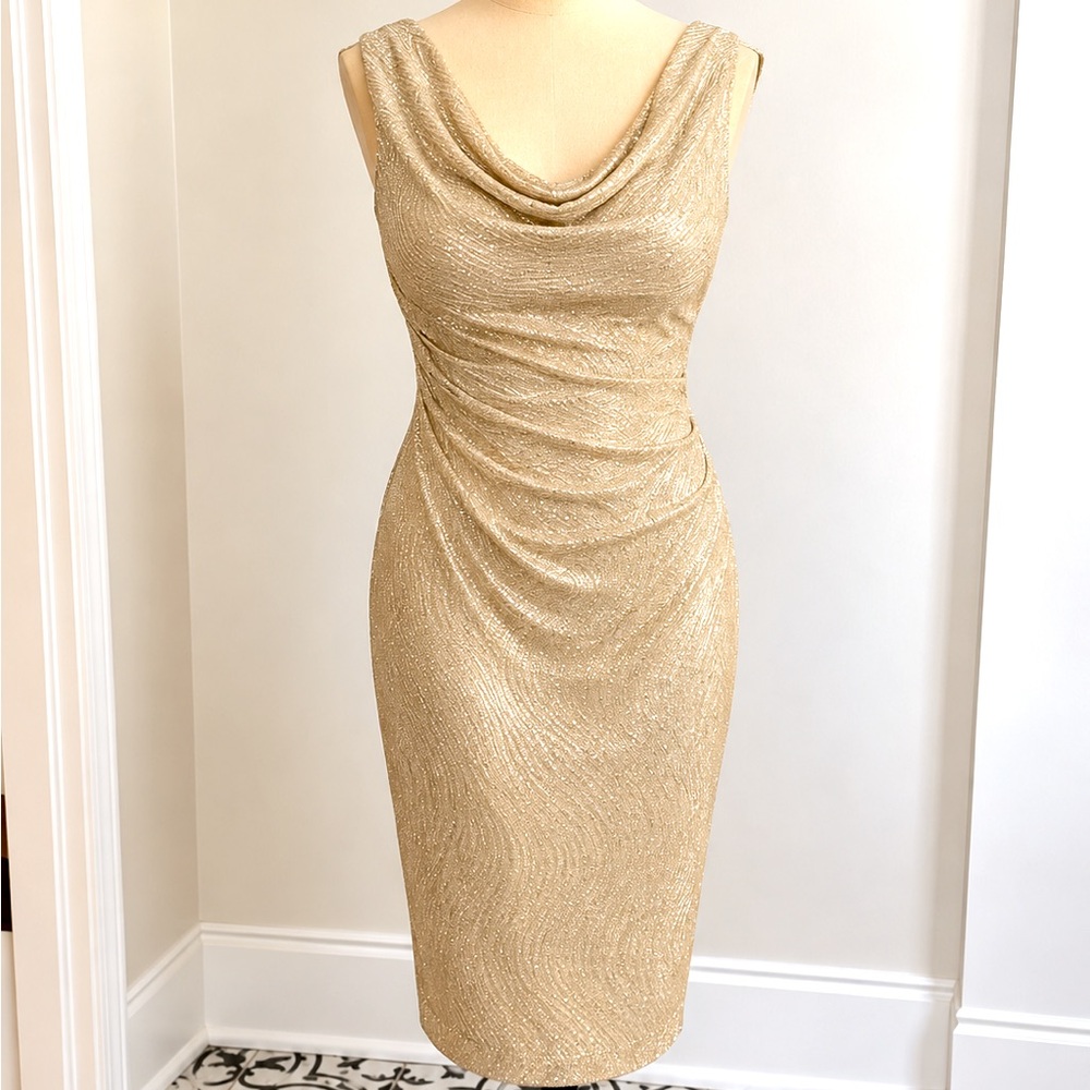 Ladies dress size 8 Gold tone